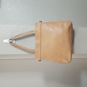 Vintage Longchamp Tan Large Leather Tote